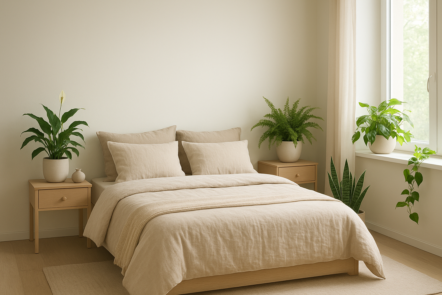 Piante da interno per la camera da letto: specie che migliorano comfort e umidità