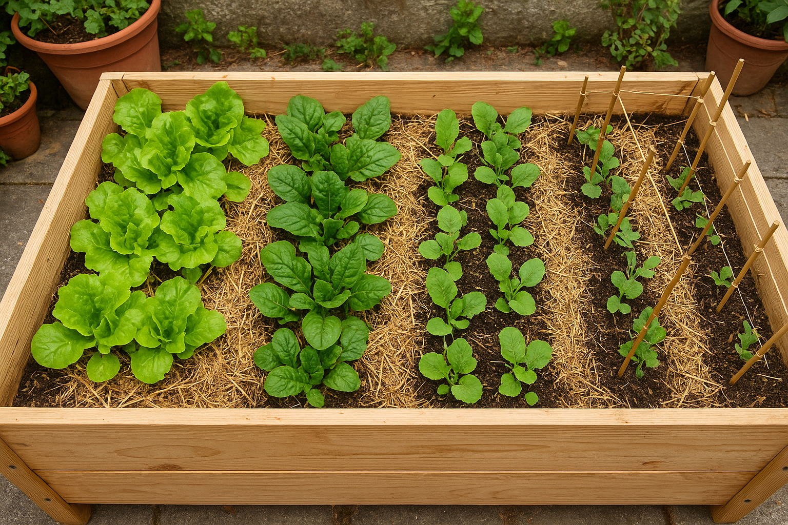 Orto di marzo in cassoni rialzati: cosa seminare e come organizzare gli spazi