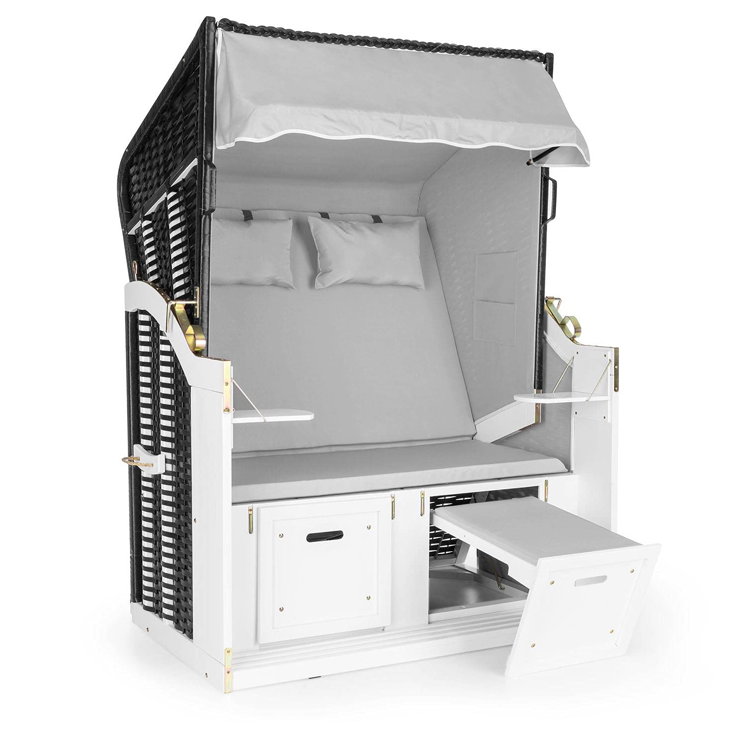 Divano lounge da giardino blumfeldt Hiddensee, relax totale tra fioriere e prato