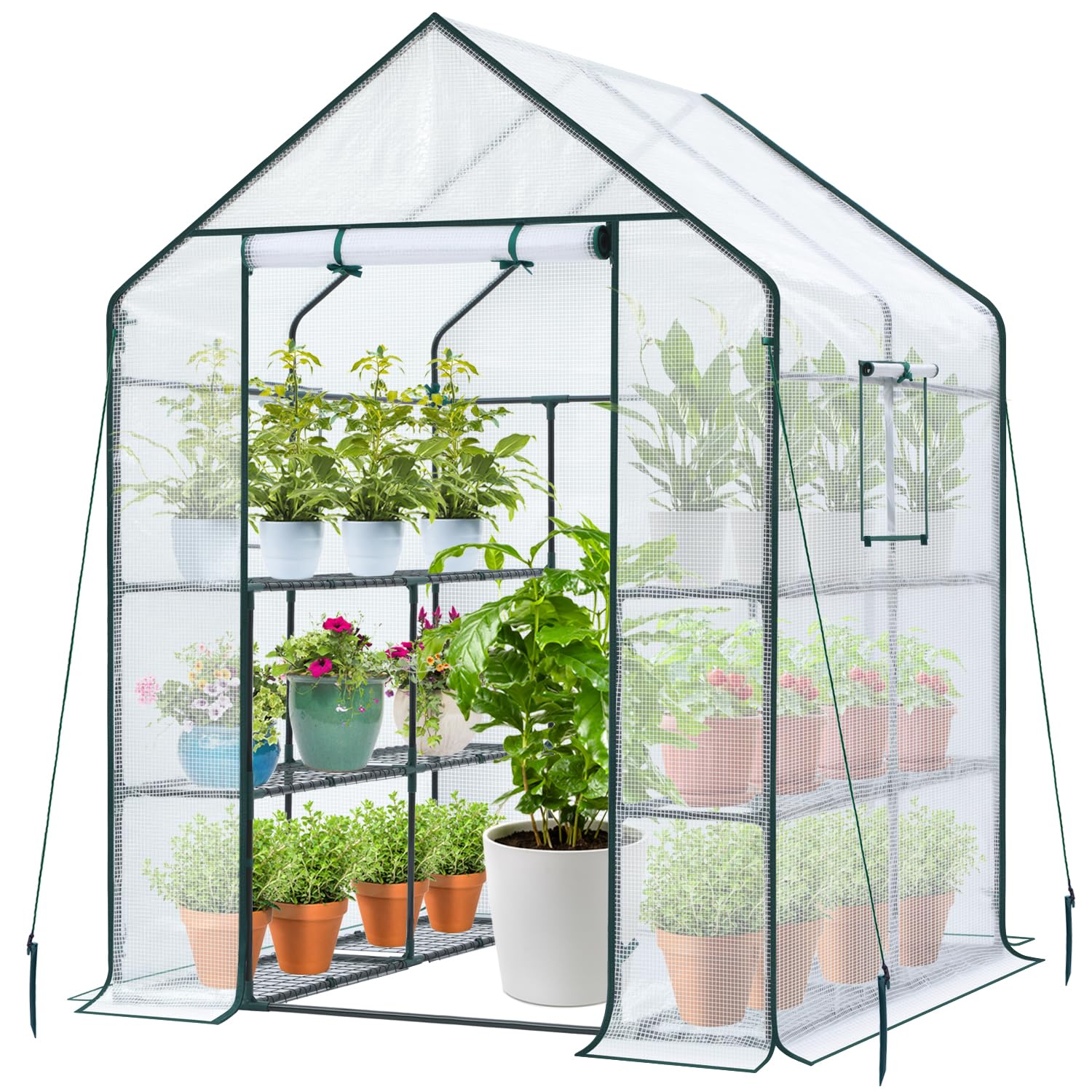 Serra da giardino Ohuhu 145x145x195 cm, la mini struttura ideale per semenzai di inizio primavera