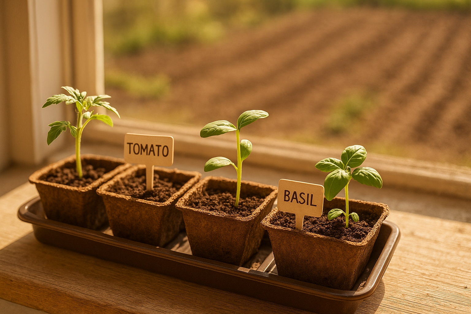 Orto di marzo in pieno sole: pomodori precoci, zucchine e basilico da programmare in semenzaio