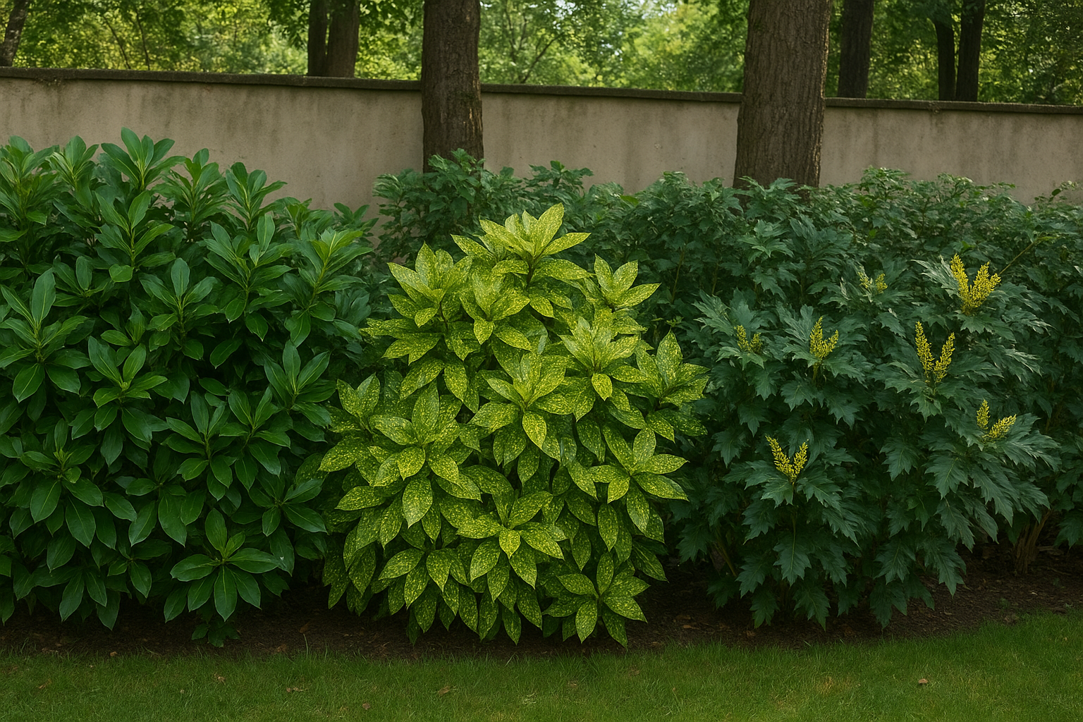 Arbusti sempreverdi da siepe per giardini ombreggiati: scegliere le specie giuste a inizio marzo