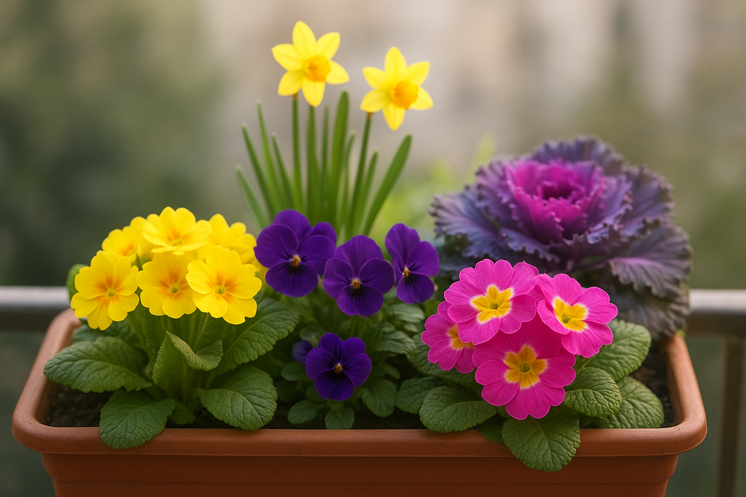 Fioriture di marzo in vaso: 5 piante da balcone che resistono ancora al freddo