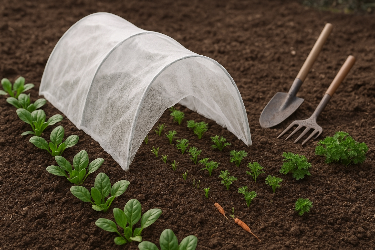 Orto di marzo in piena terra: carote, spinaci e prezzemolo per i primi raccolti di primavera