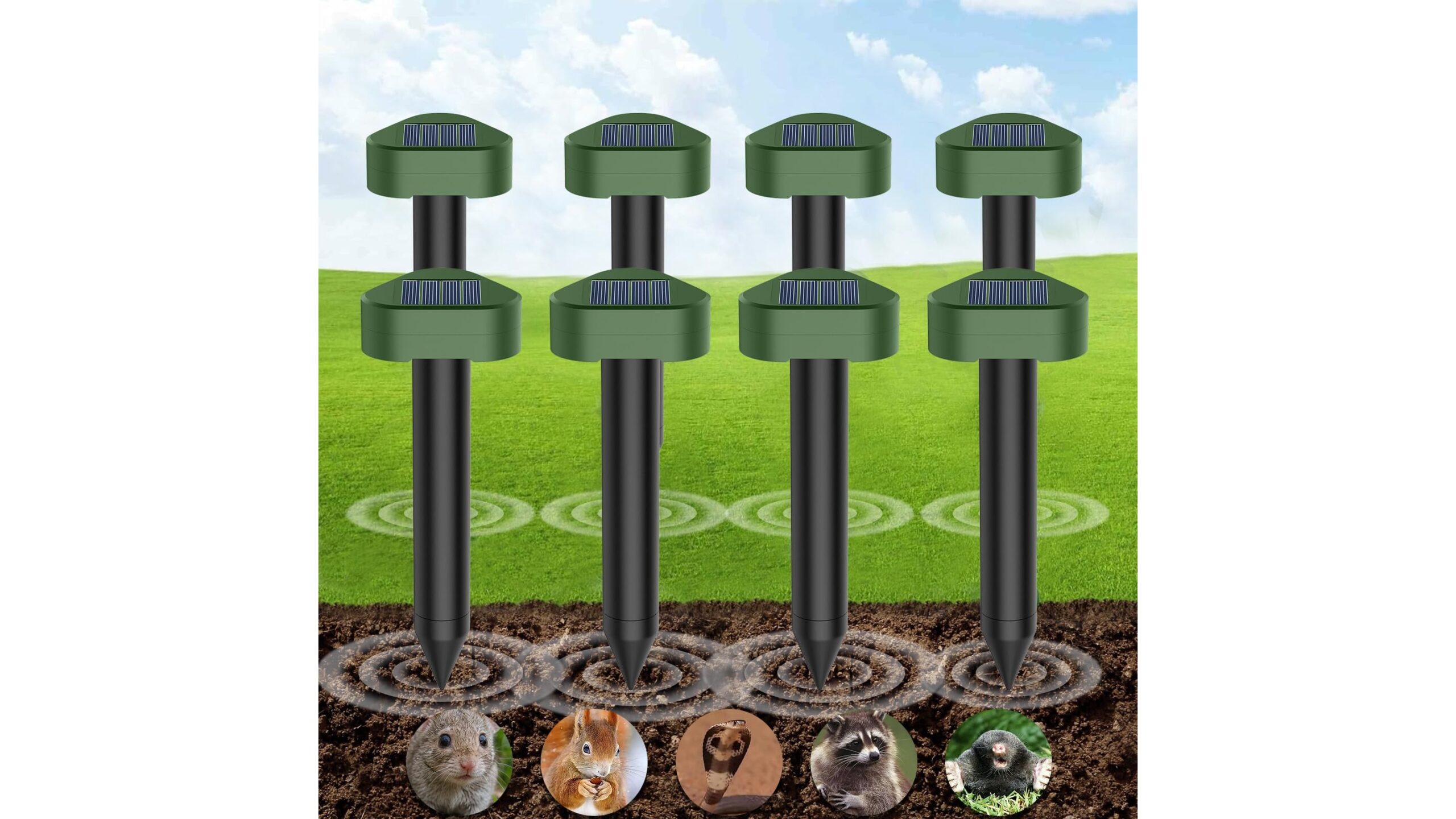Talpe a ultrasuoni solari in offerta su Amazon: proteggere orto e prato senza veleni