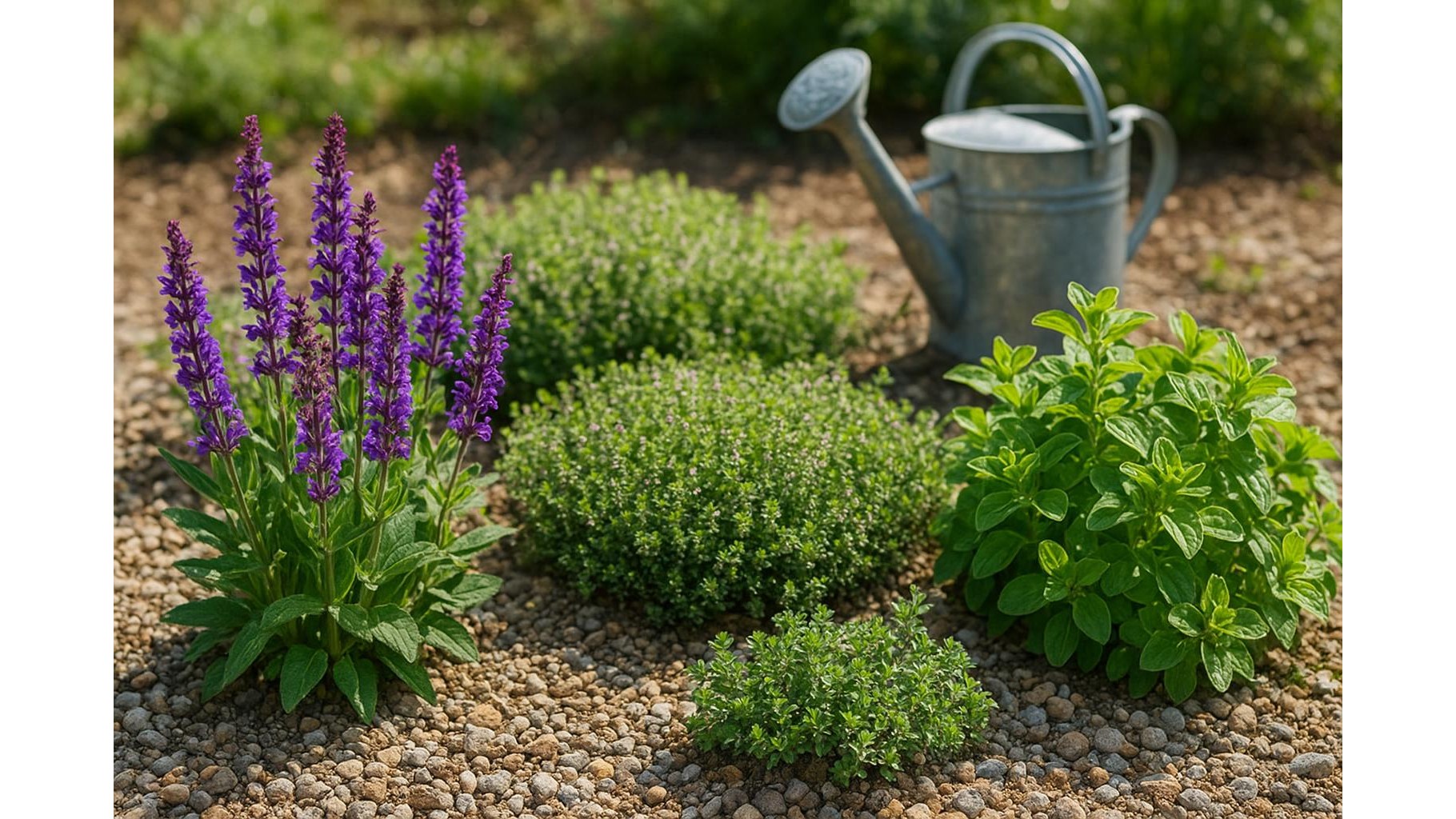 Orto di marzo per le erbe perenni: salvie, timo e origano da mettere a dimora in aiuola e in vaso