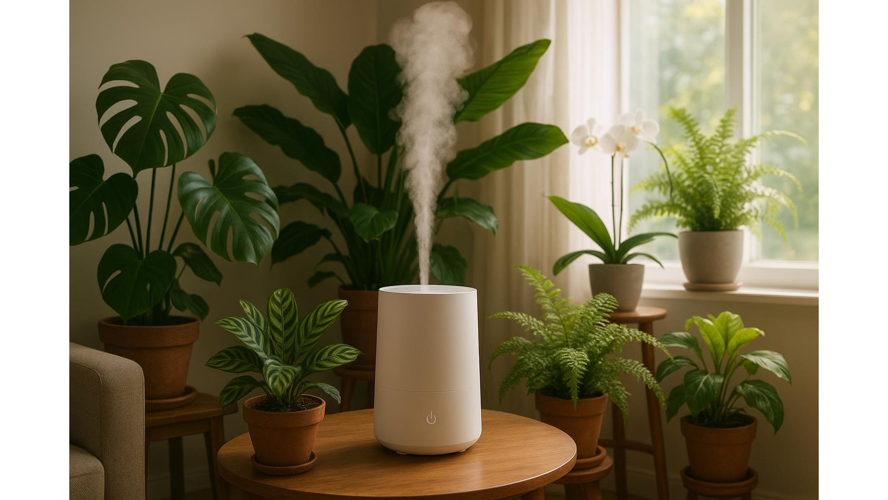 Piante da interno che amano l’umidità: creare una giungla verde intorno all’umidificatore