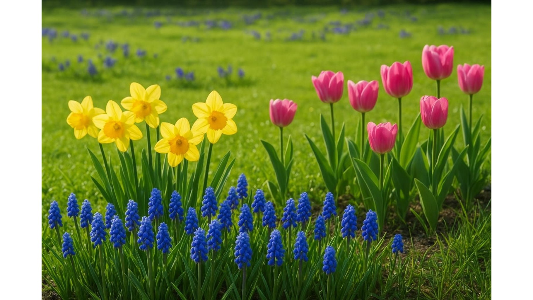 Giacinti d’uva e muscari in giardino e in vaso: come usarli per bordure colorate di inizio primavera