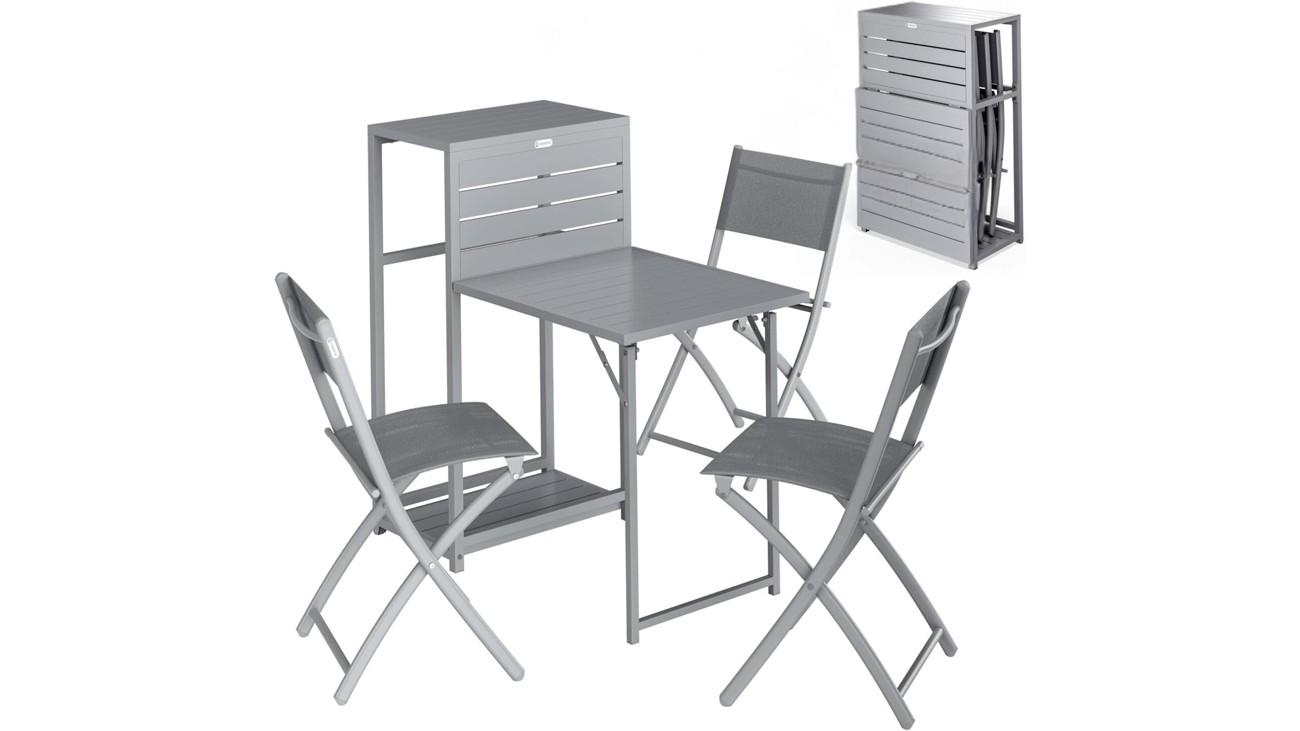 Set da pranzo compatto per balcone: come scegliere tavolo e sedie salvaspazio per la bella stagione