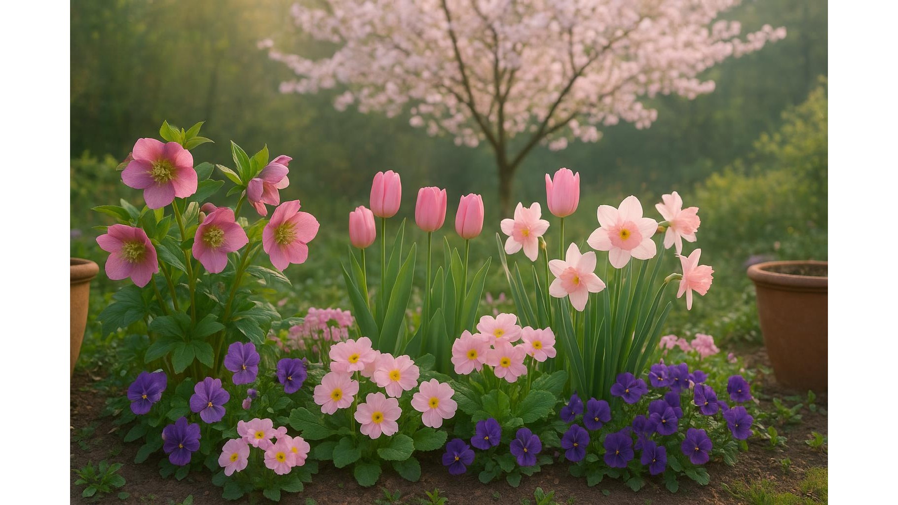 Fioriture rosa di inizio primavera: 7 specie per bordure romantiche in giardino e in vaso