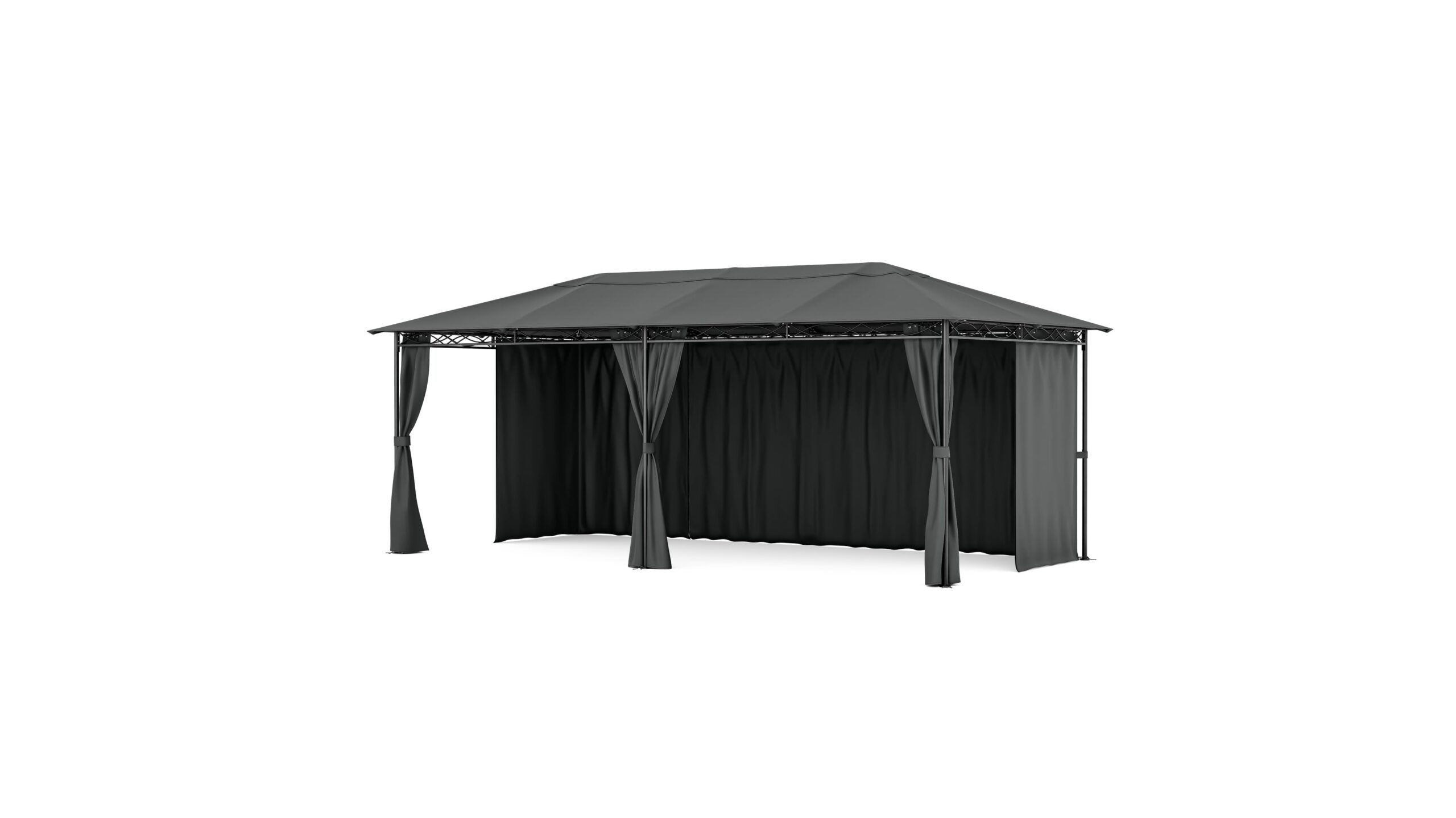 Gazebo da giardino blumfeldt Mondo 3×6 m, spazio ombreggiato extra per pranzi e feste all’aperto