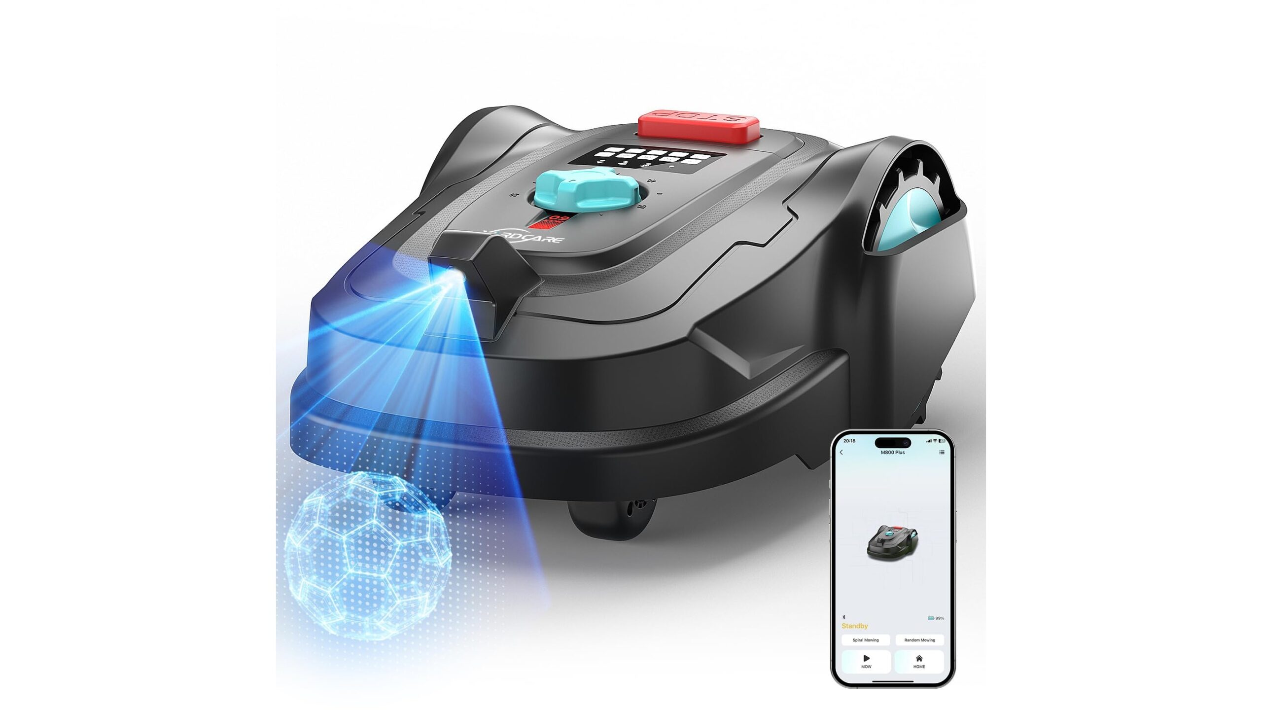 YARDCARE M800Plus robot tagliaerba senza filo perimetrale, occasione su Amazon per chi vuole un prato perfetto senza fatica