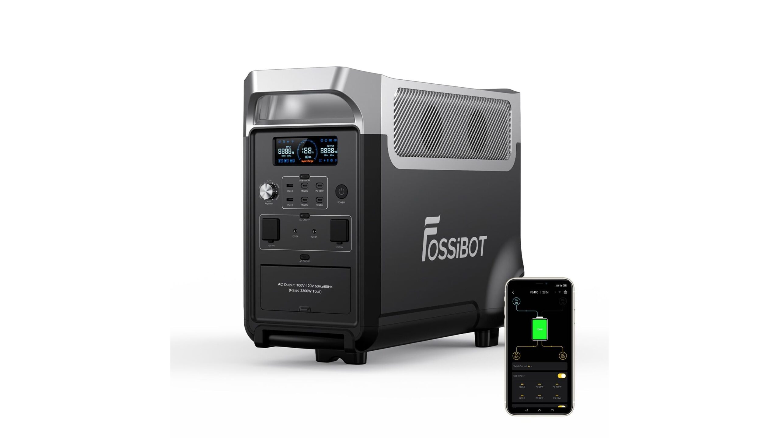 FOSSiBOT F3600 Pro, la power station portatile per illuminare e irrigare il giardino anche senza rete elettrica