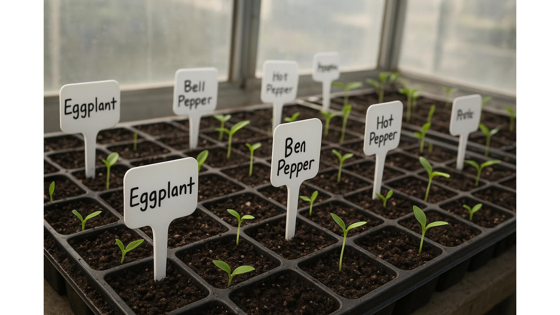 Orto di fine marzo in clima mite: melanzane, peperoni e peperoncini da avviare in semenzaio protetto