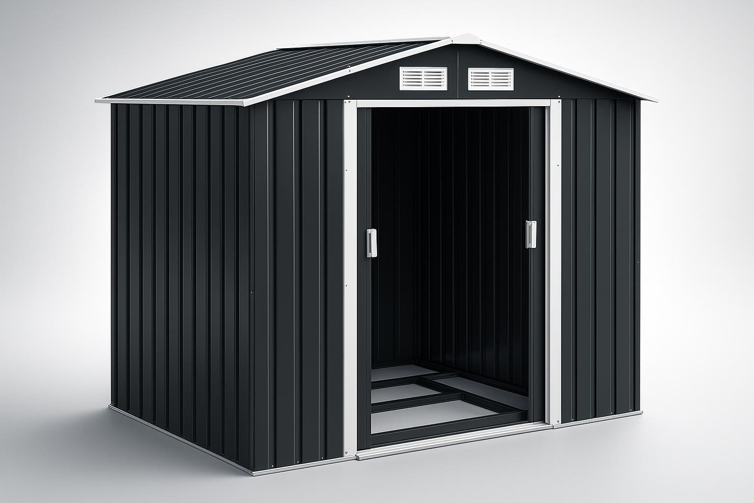 Casetta da giardino tectake in lamiera, soluzione salvaspazio per riporre attrezzi in offerta