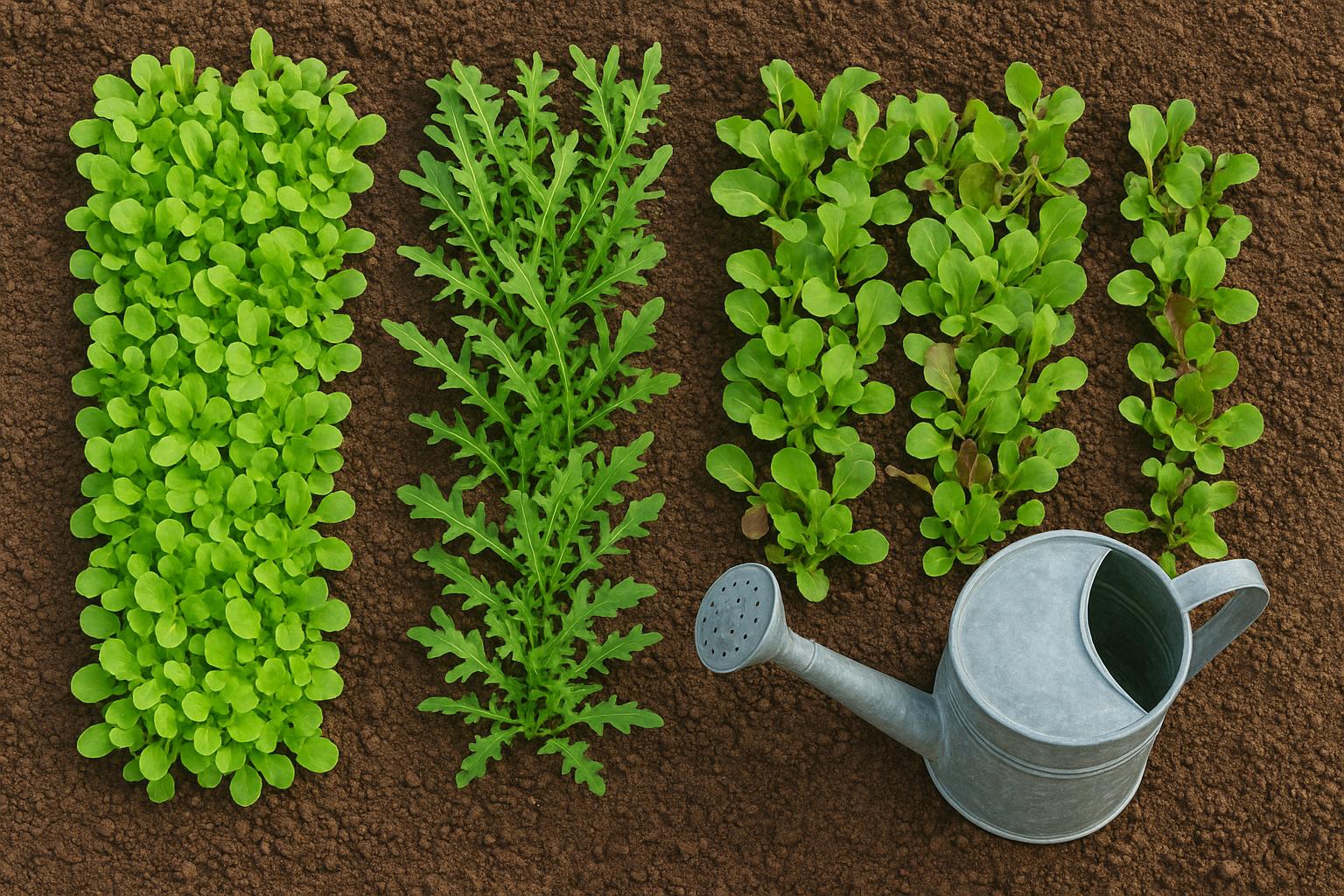 Insalate primaverili in piena terra: coltivare misticanza, rucola e baby leaf a fine marzo