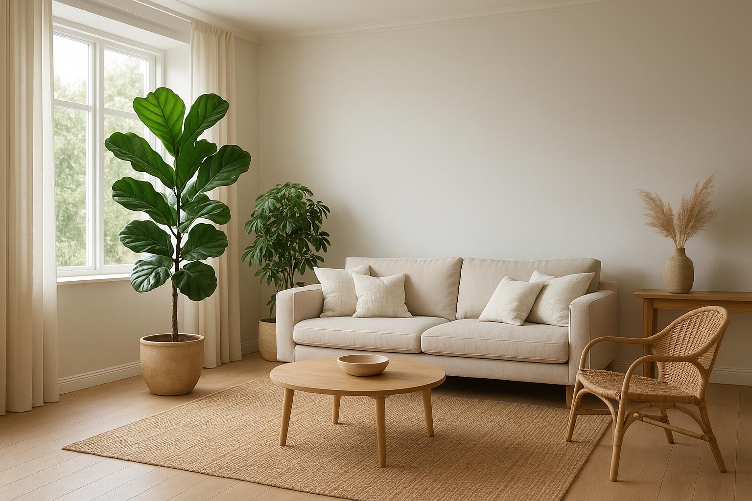 Piante da interno a portamento ad albero per il soggiorno: ficus, schefflera e altre idee