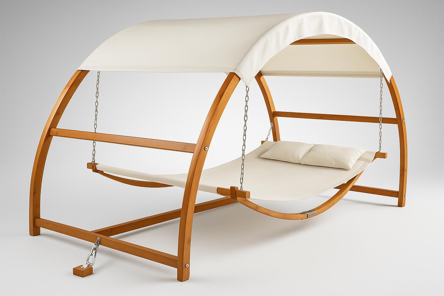 tectake amaca da esterno per 2 persone, maxi comfort ombreggiato in mezzo al verde