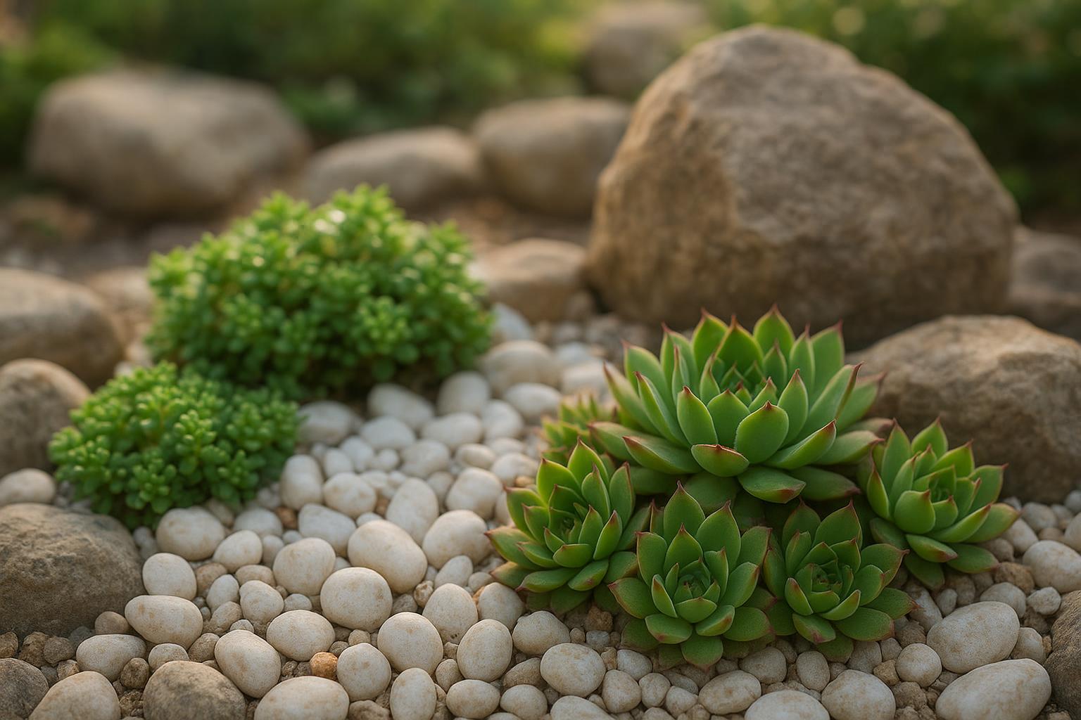 Piante grasse per aiuole miste con ciottoli: come progettare un angolo roccioso a bassa manutenzione