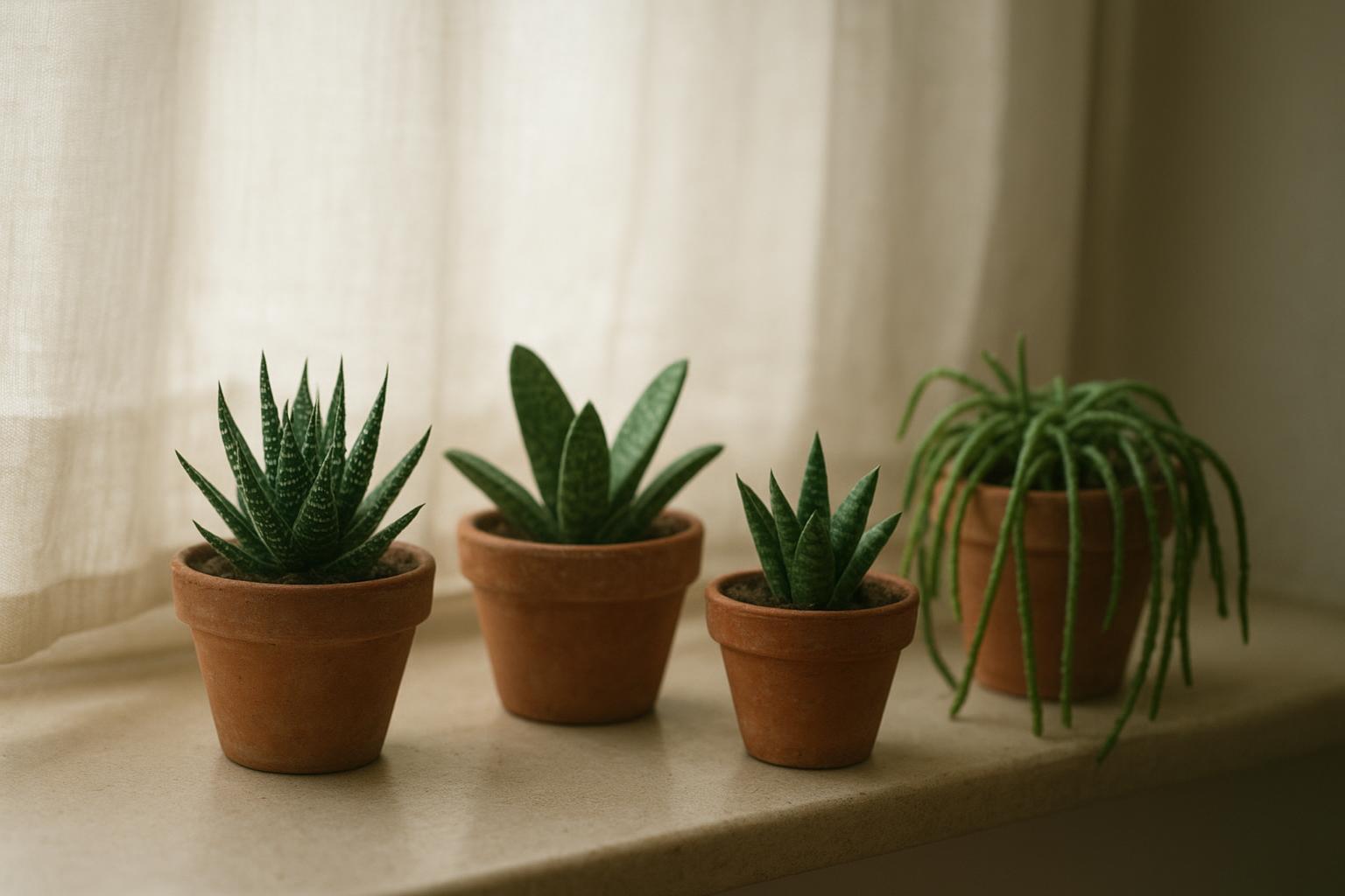 Piante grasse per davanzali ombreggiati: varietà inattese che amano la luce filtrata