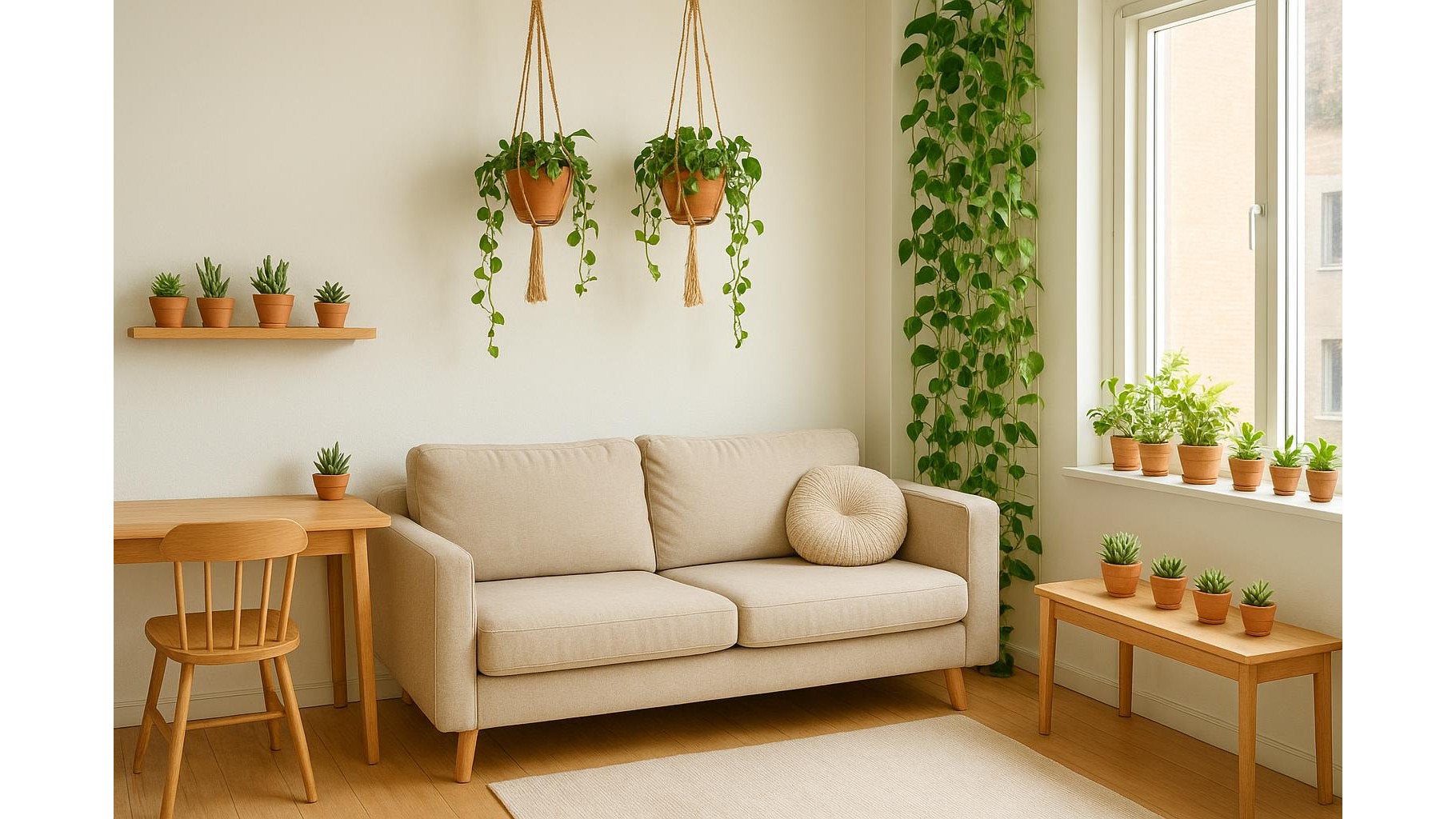 Piante da interno per piccoli appartamenti: specie compatte che sfruttano al meglio ogni angolo