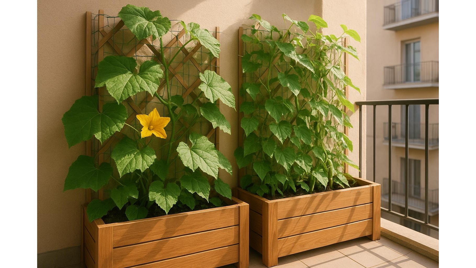 Orto di marzo in piccoli spazi: coltivare zucchine rampicanti e fagioli su reti e grigliati