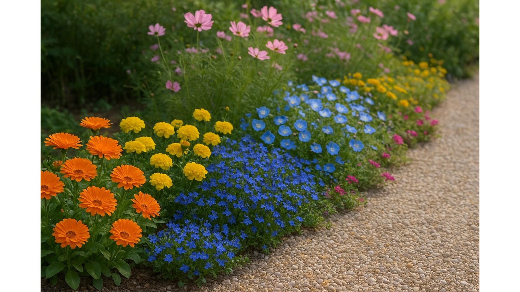 Fiori annuali da bordura per la primavera: 7 specie facili da seminare a metà marzo