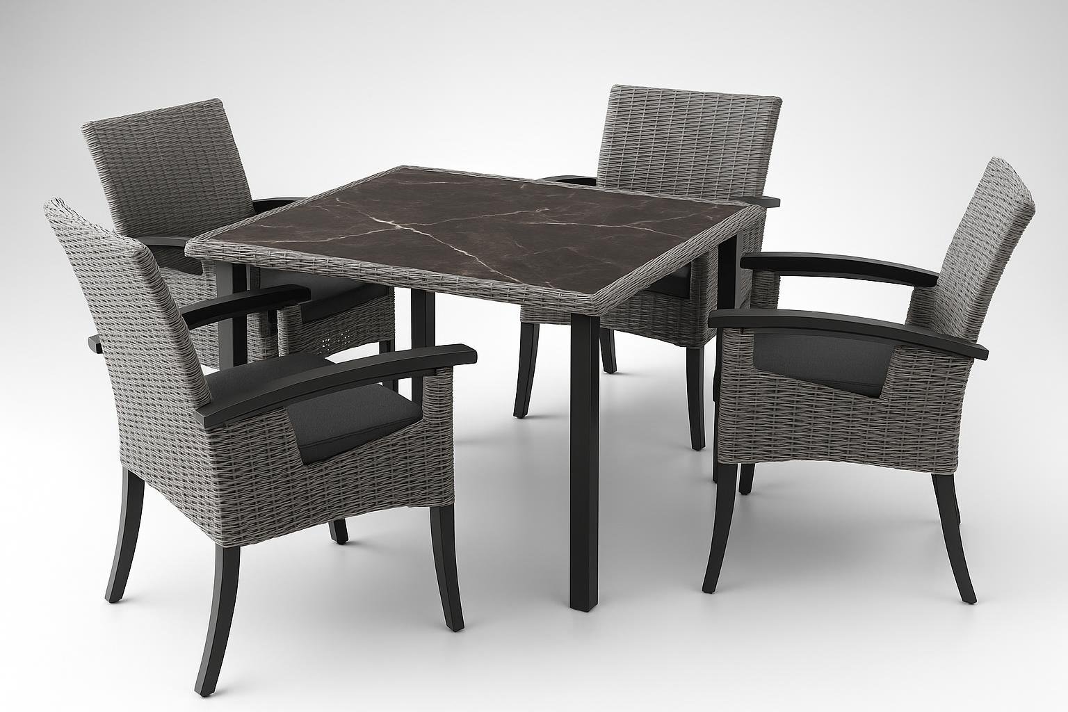 Set da esterno in rattan tectake in offerta su Amazon: salotto da giardino completo per la bella stagione