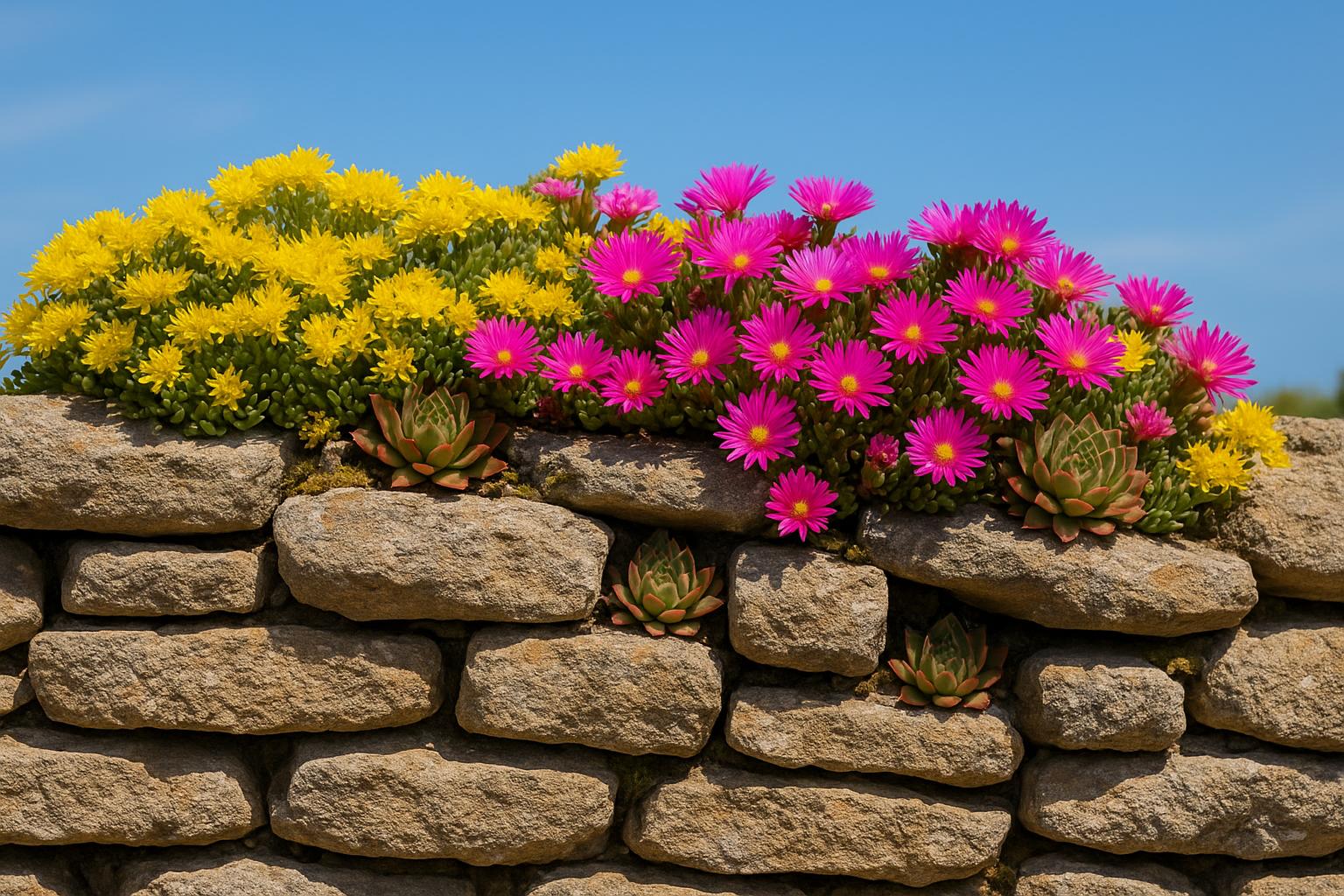 Piante grasse da fiore per muretti e bordure rialzate di aprile
