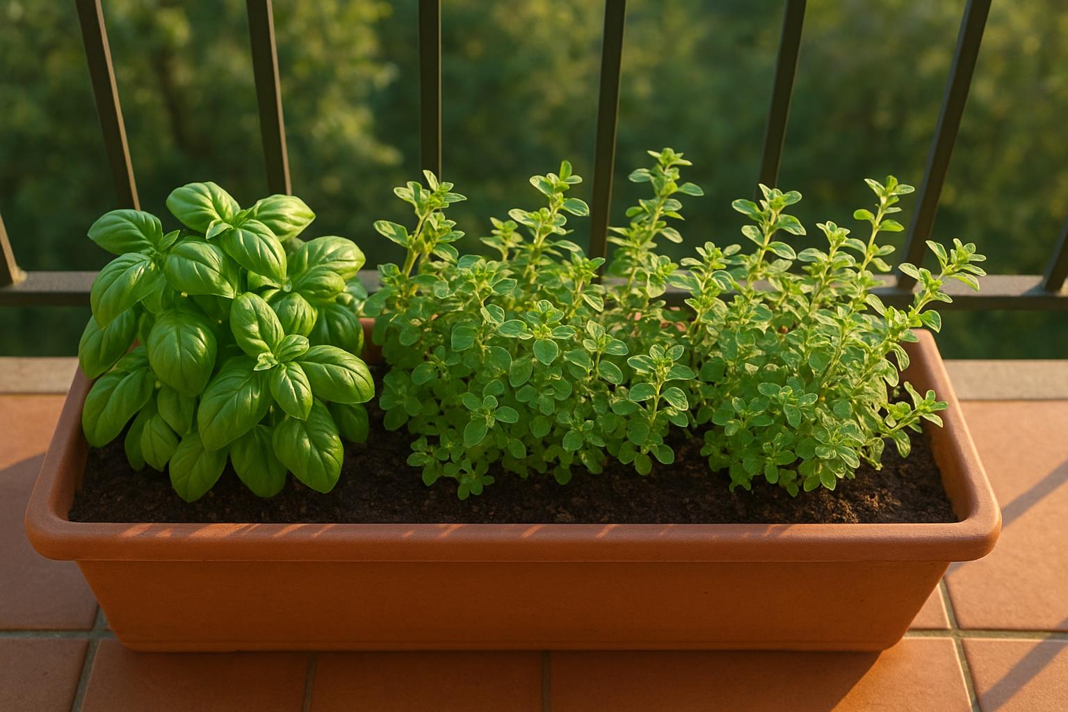 Trittico Mediterraneo: coltivare insieme basilico, origano e maggiorana sul balcone di aprile
