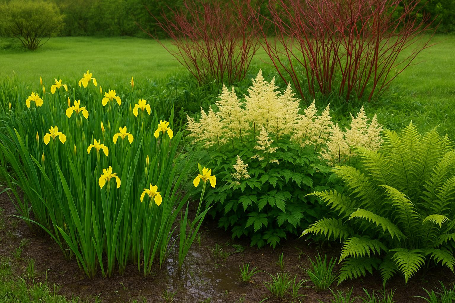 Piante da esterno per giardini in pianura soggetti a ristagni primaverili