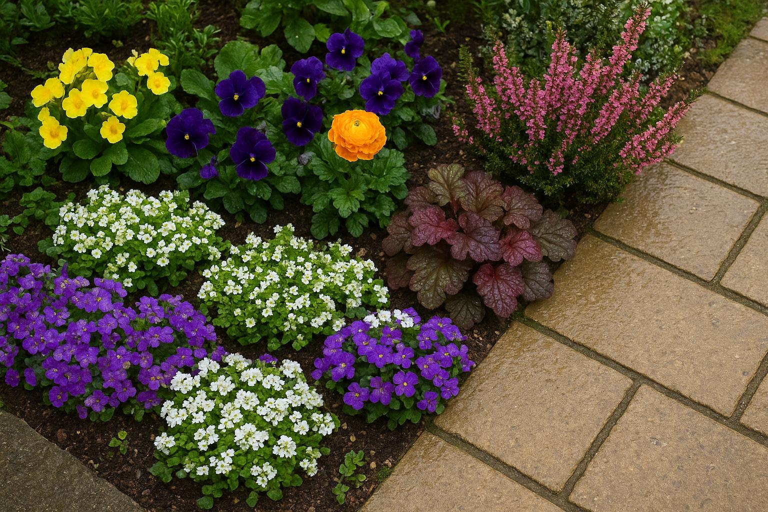 Fiori per bordure di aprile resistenti alla pioggia: 7 specie facili per giardini e vasi