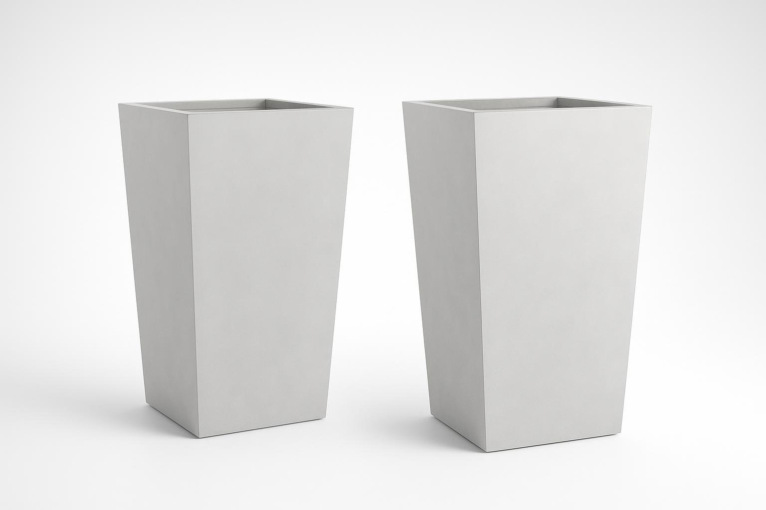 vidaXL fioriere in acciaio inox 45x45x75 cm, la coppia di vasi da esterno di design ora a prezzo interessante