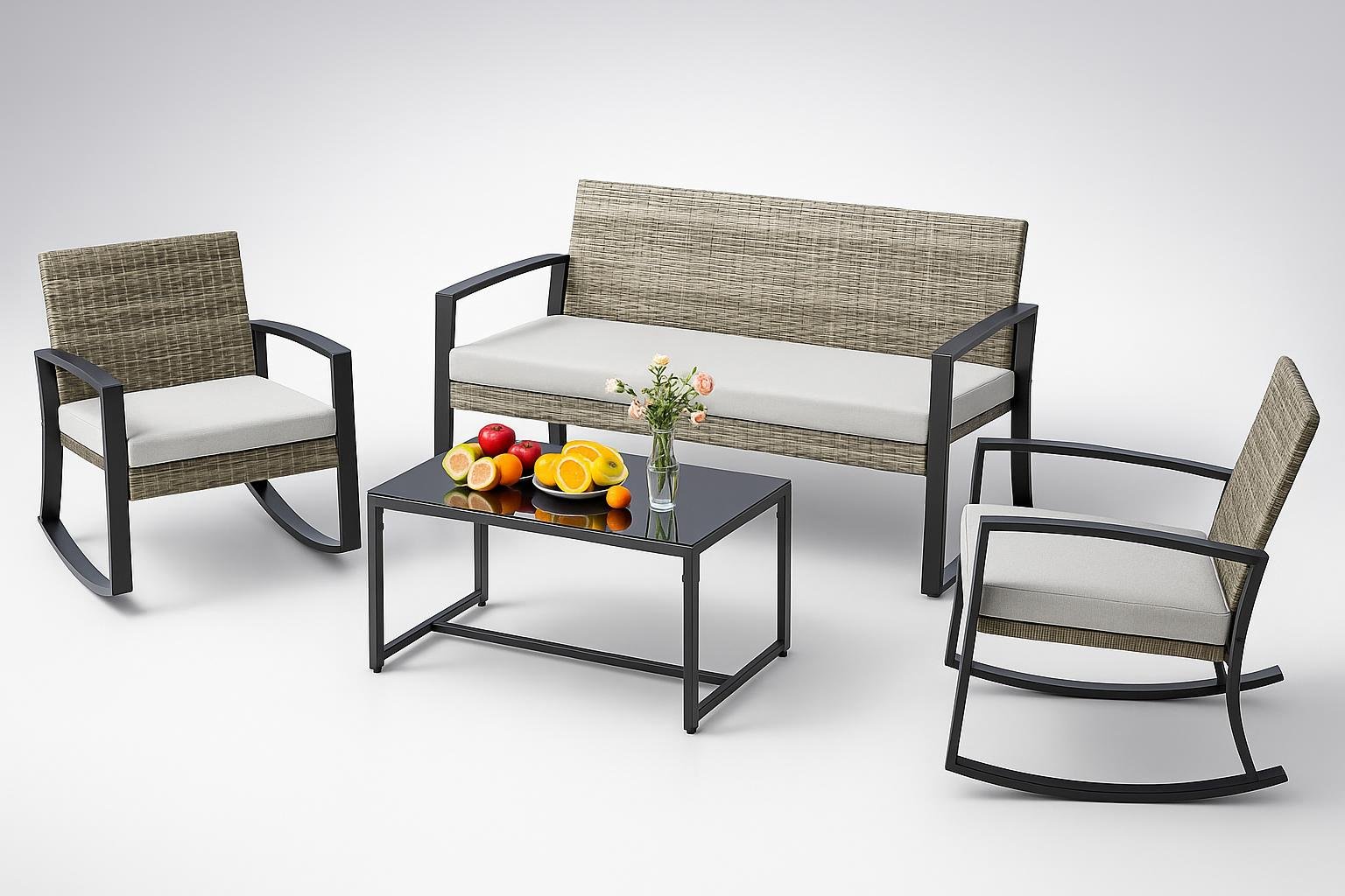 Come organizzare un salotto da giardino intorno a un grande albero ombreggiante