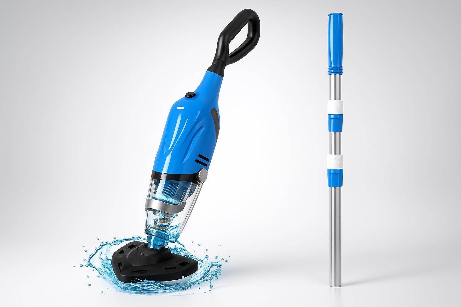 Aspiratore per piscina PoolyPoly senza fili, minimo sforzo per tenere pulito lo specchio d’acqua del giardino