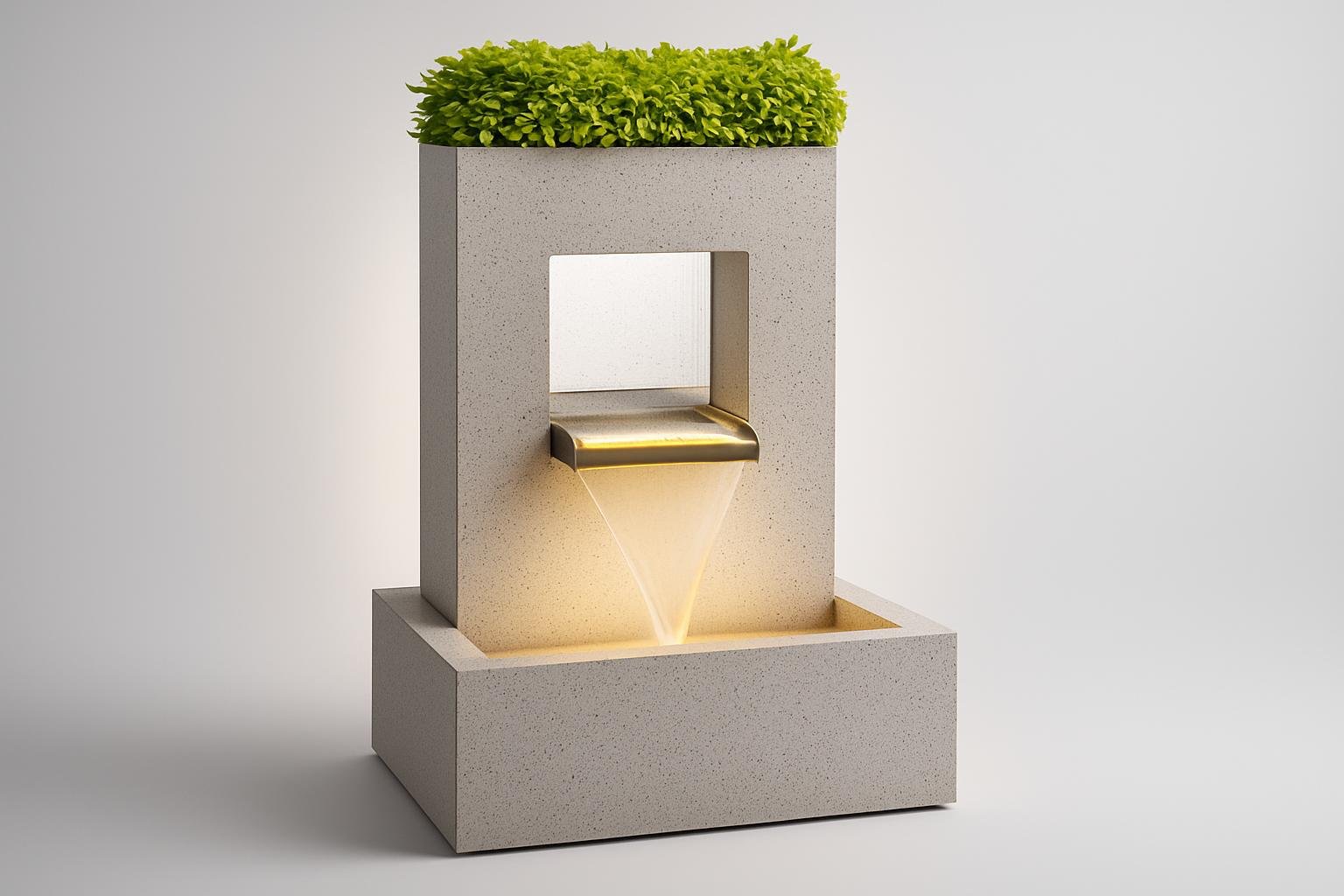 Fontana decorativa da giardino blumfeldt Bloomingstone, design con vaso per piante in offerta