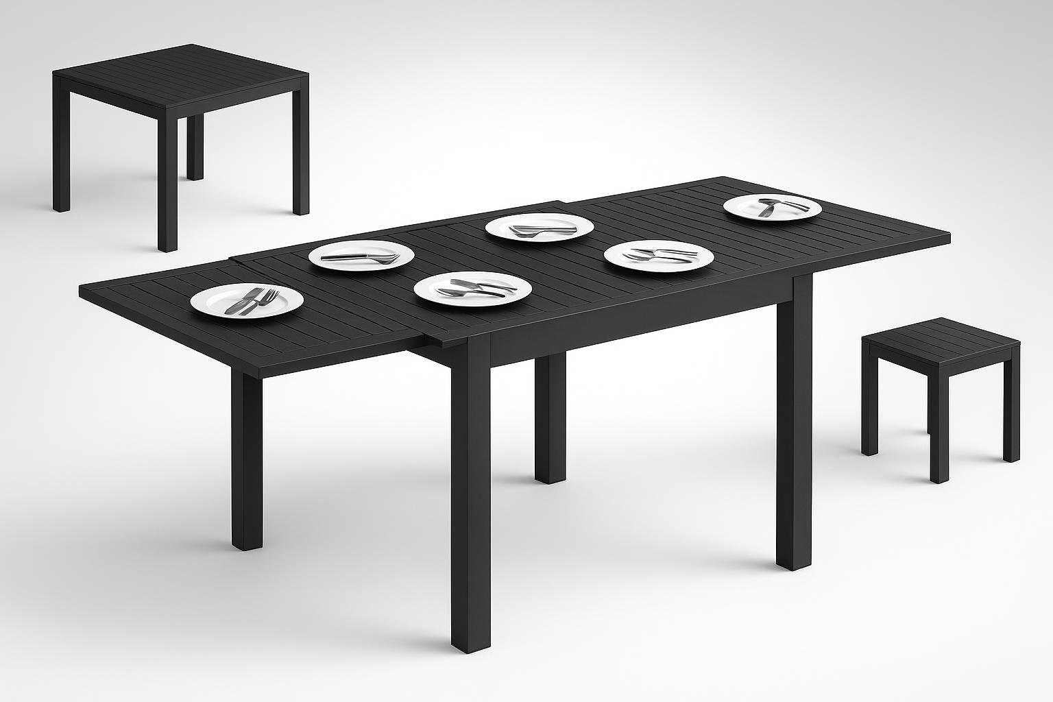 Tavolo da giardino allungabile Outsunny, il piano di lavoro e pranzo perfetto tra vasi e cassette dell’orto