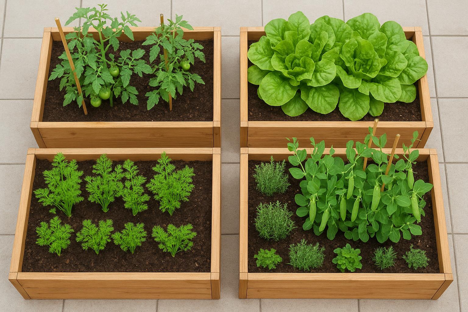 Orto di aprile in cassoni rialzati: come organizzare rotazioni e consociazioni su superfici piccole