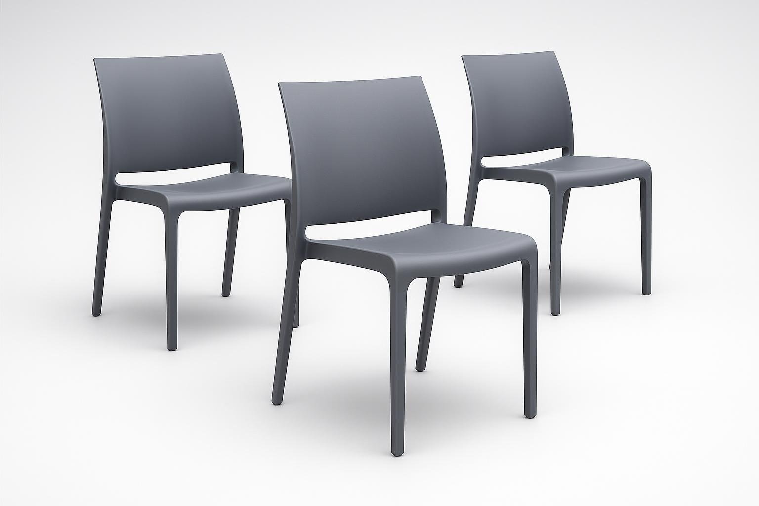 Set di sedie da esterno Totò Piccinni Volga, comfort e design made in Italy per la zona pranzo in giardino