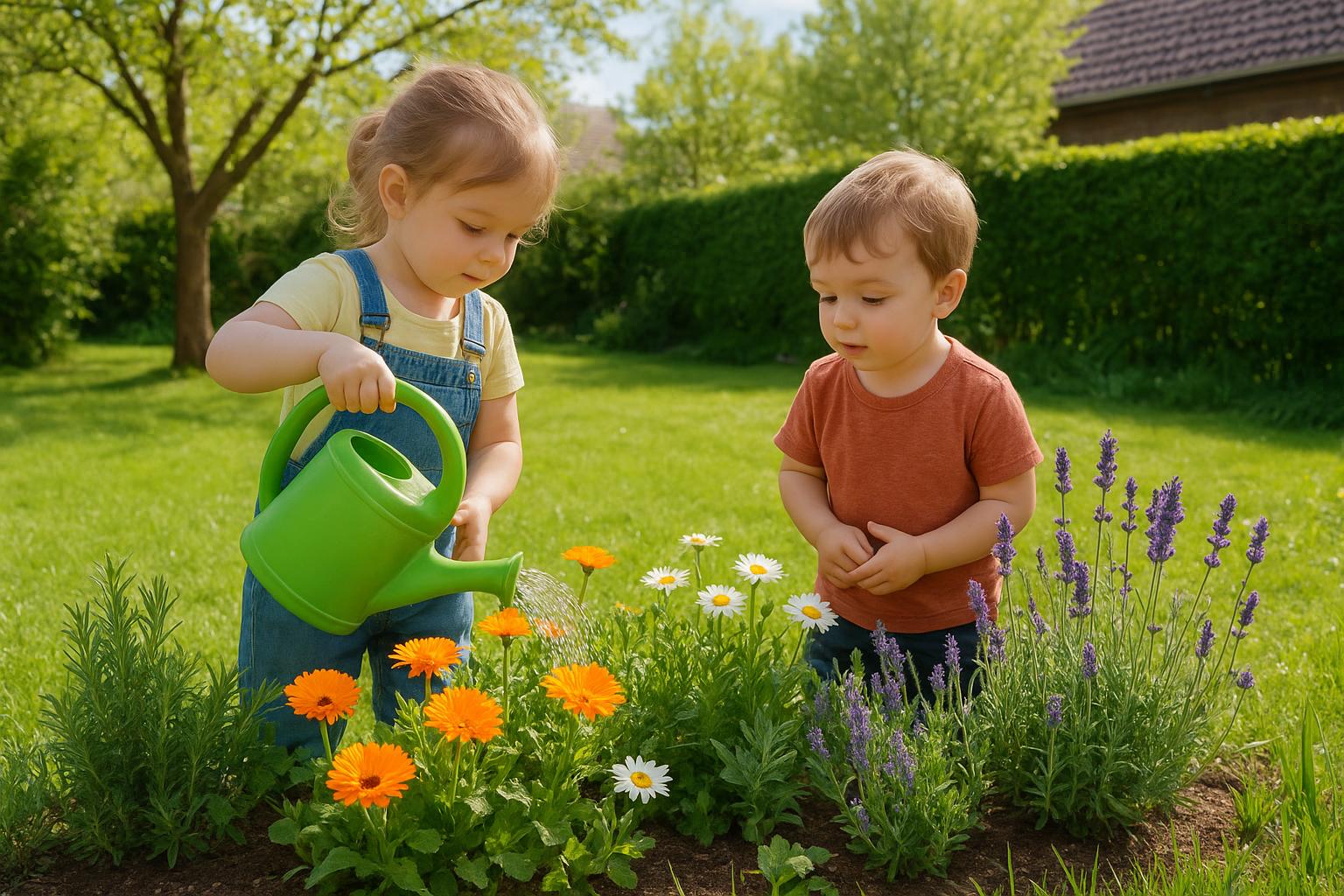 Piante da esterno per aiuole dedicate ai bambini: specie sicure, colorate e facili da curare