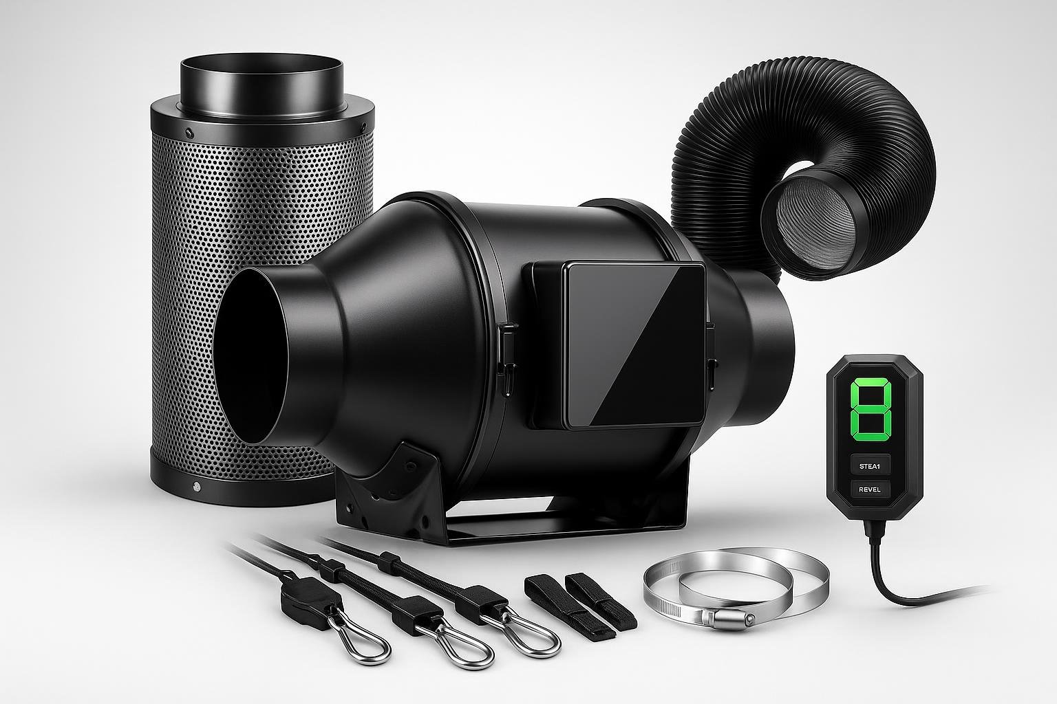 VIVOSUN kit estrazione con ventilatore e filtro a carbone, clima controllato per serre e grow box a prezzo top