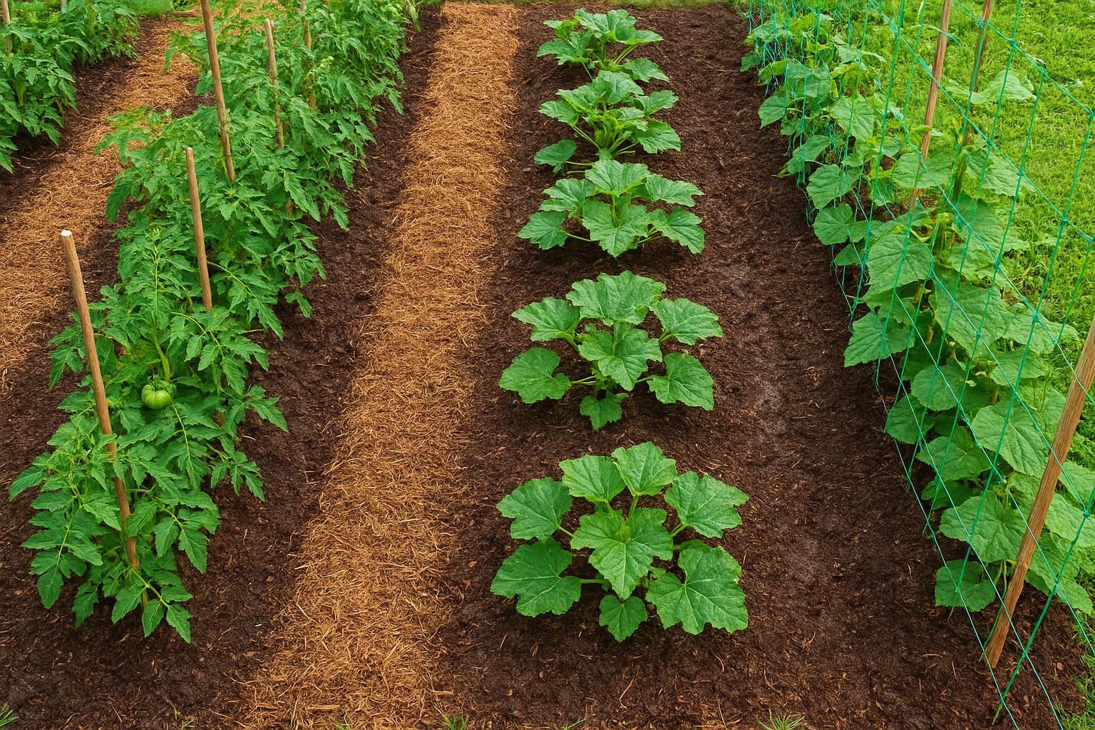 Ortaggi da frutto in piena terra a fine aprile: programmazione di pomodori, zucchine e cetrioli