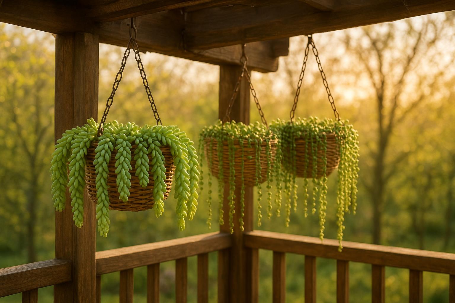 Coltivare piante grasse rampicanti e ricadenti su balconi e pergole di fine aprile
