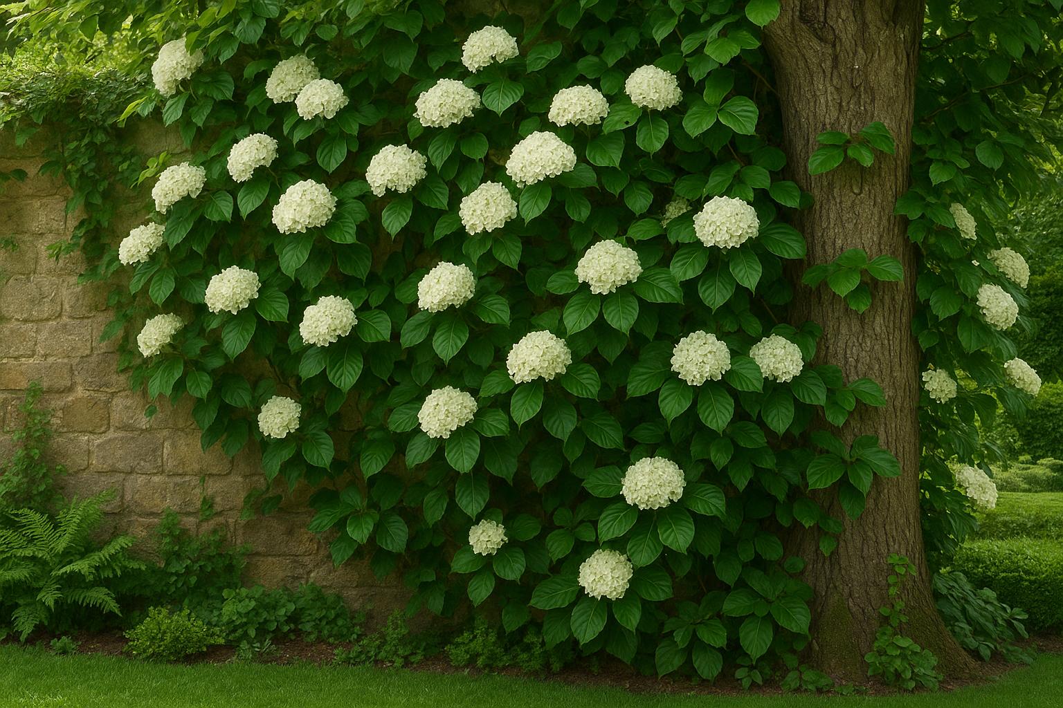 Ortensie rampicanti in ombra luminosa: dove piantarle ad aprile e come farle fiorire al meglio
