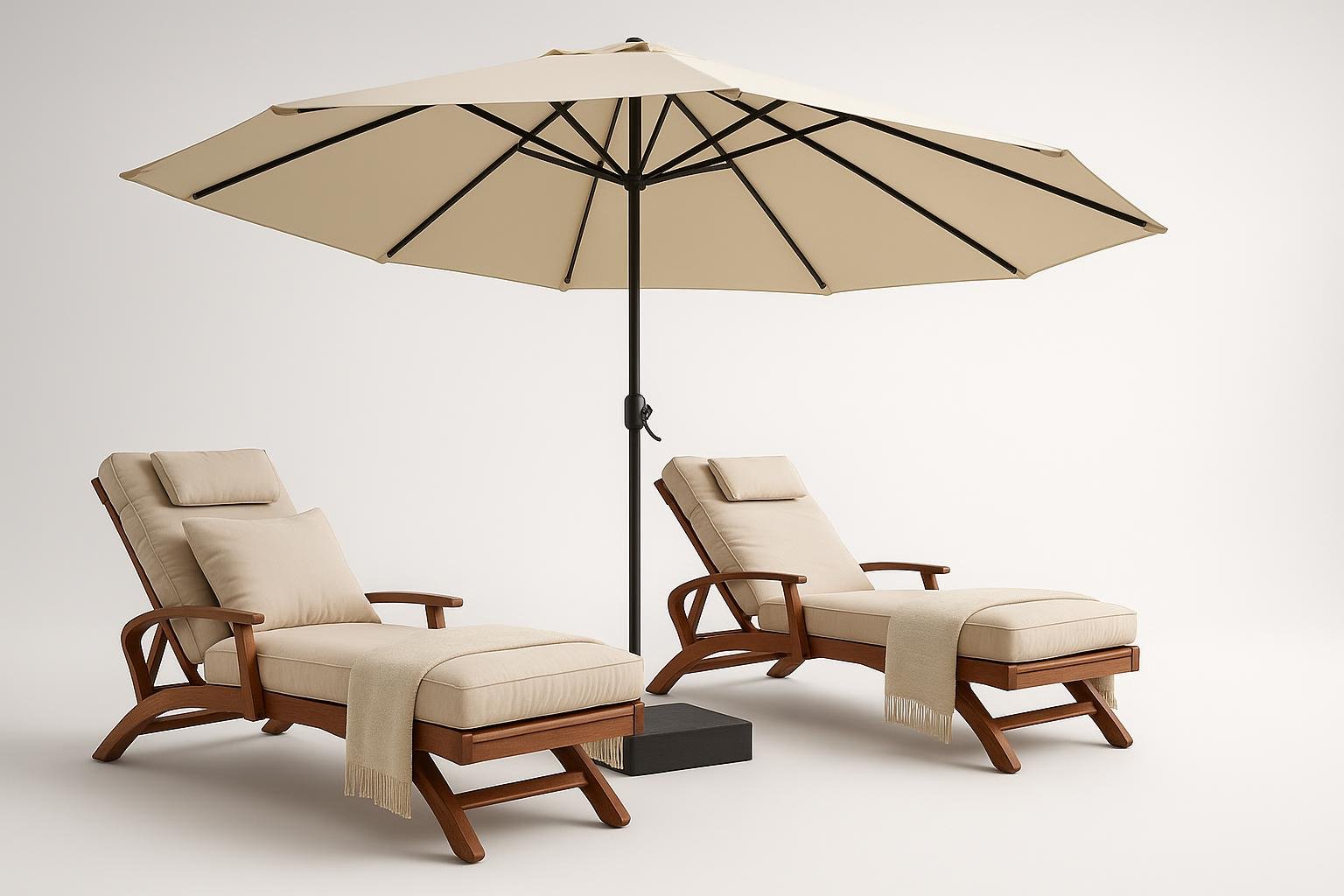 Ombrellone doppio VOWNER per grandi tavoli da giardino, occasione Amazon da non perdere