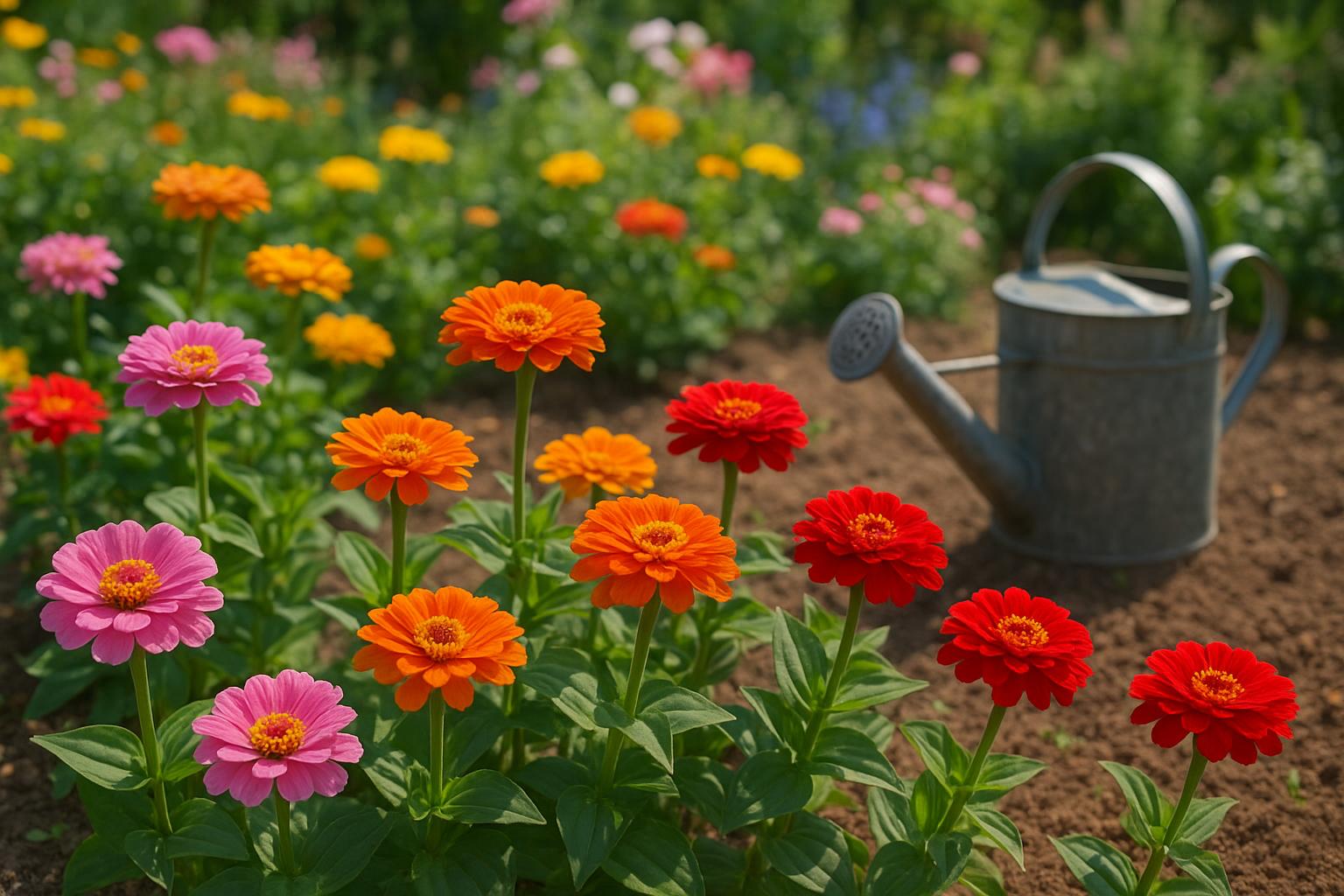 Zinnie in giardino: come seminarle ad aprile per un’esplosione di colore estiva