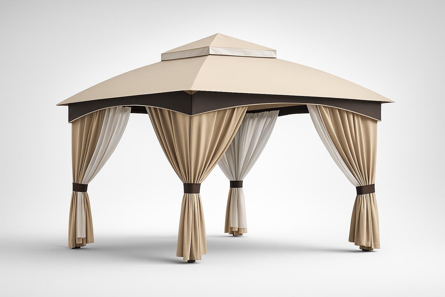 Outsunny gazebo da giardino 3×3 m, il rifugio ideale per godersi il verde in ogni momento