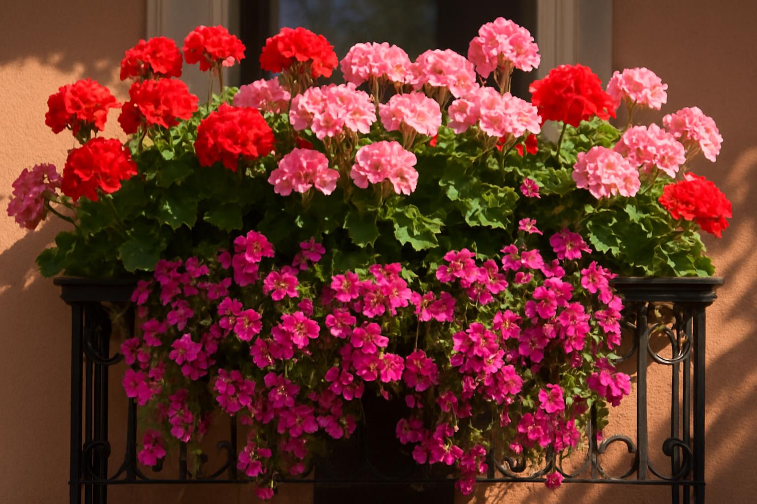 Gerani zonali e parigini: come avere balconi fioriti da aprile all’autunno