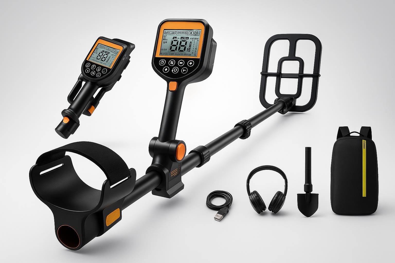 Metal detector LOLARAN pieghevole: un alleato per ripulire il terreno del giardino prima di piantare