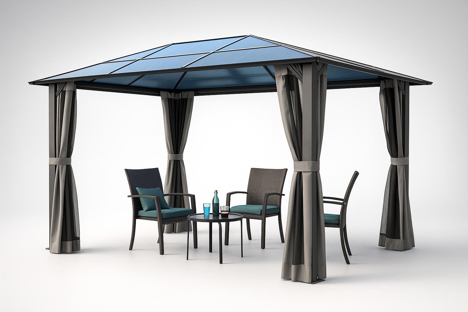 Gazebo da giardino TOOLPORT 3×3,65 m in offerta su Amazon: più ombra per il tuo spazio verde